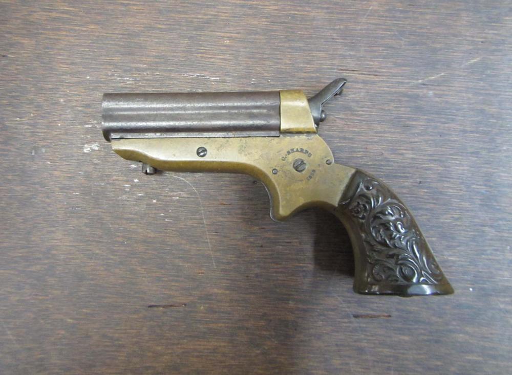 SHARPS PEPPERBOX PISTOL, 22 RIM FIRE