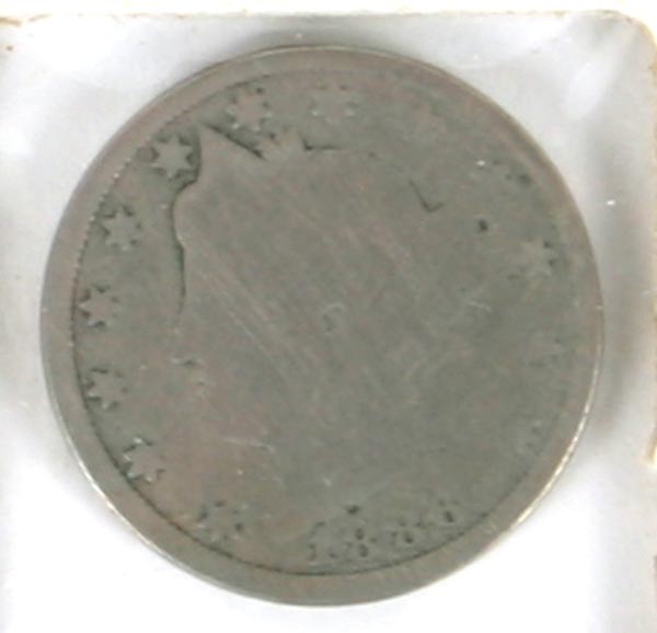 1886 Liberty 5 Cent Nickel  AG-G