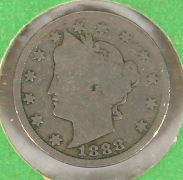 1888 Liberty 5 Cent Nickel  AG-G