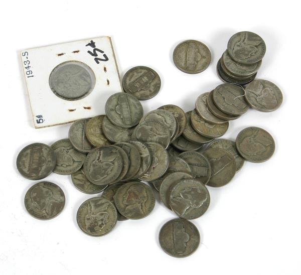 45 Silver Jefferson War Nickels 4edfe