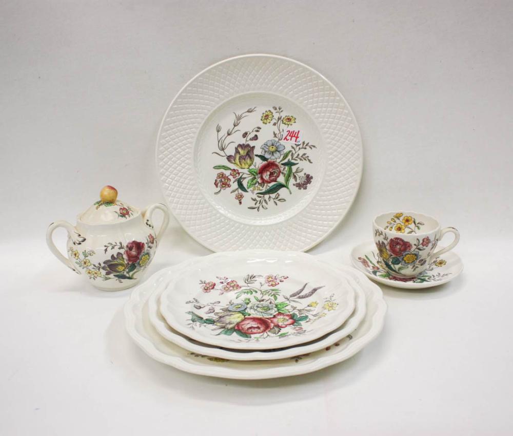 ASSEMBLED SPODE DINNERWARE SET,