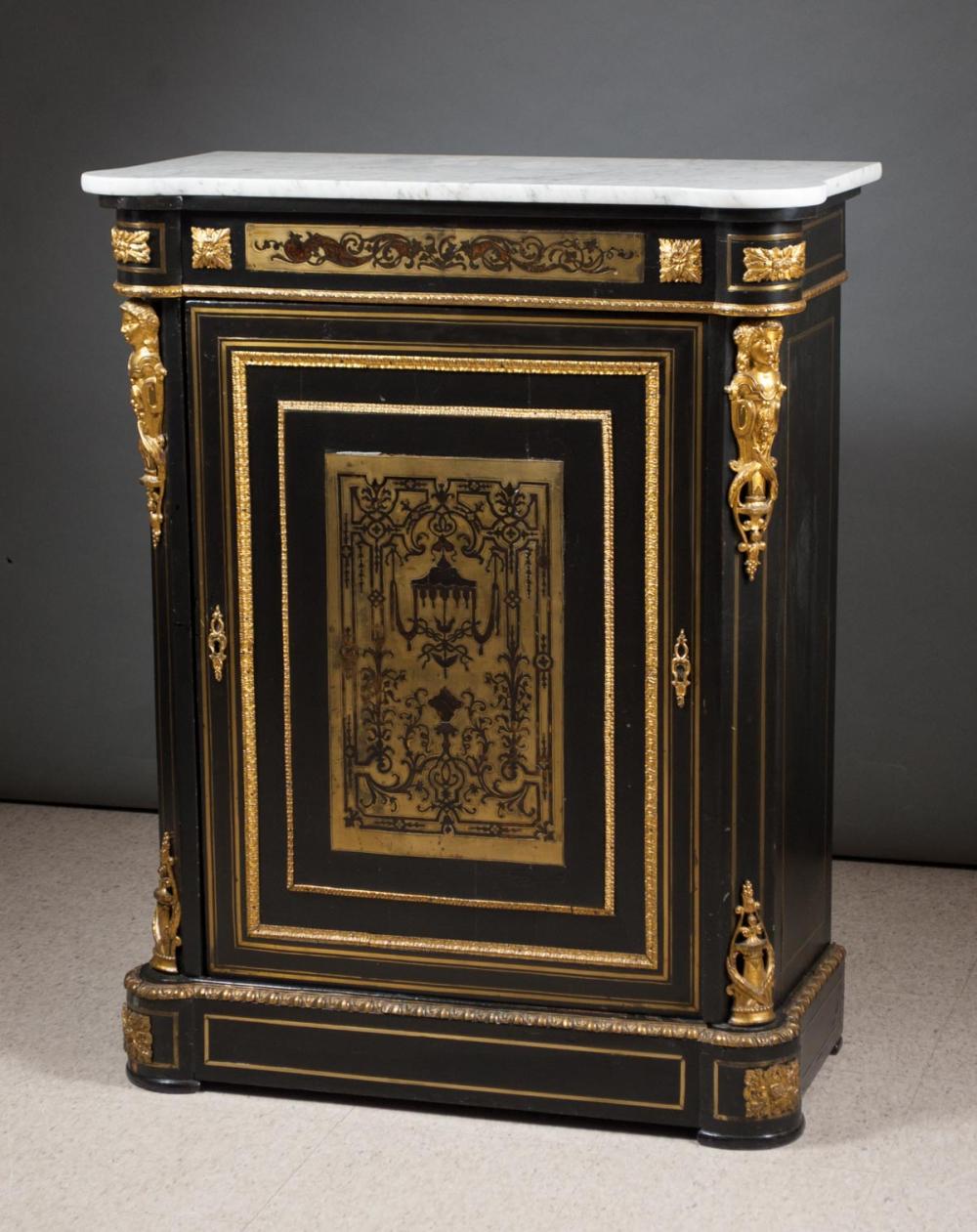 NAPOLEON III BOULLE INLAID EBONIZED 314c29