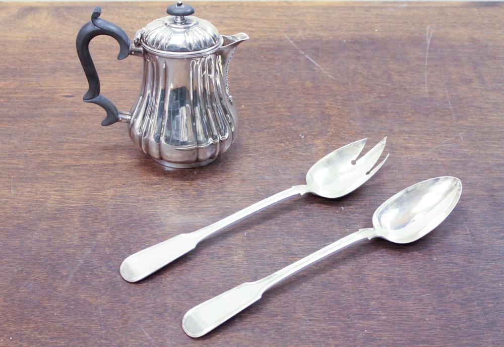 THREE ENGLISH STERLING SILVER TABLEWARE