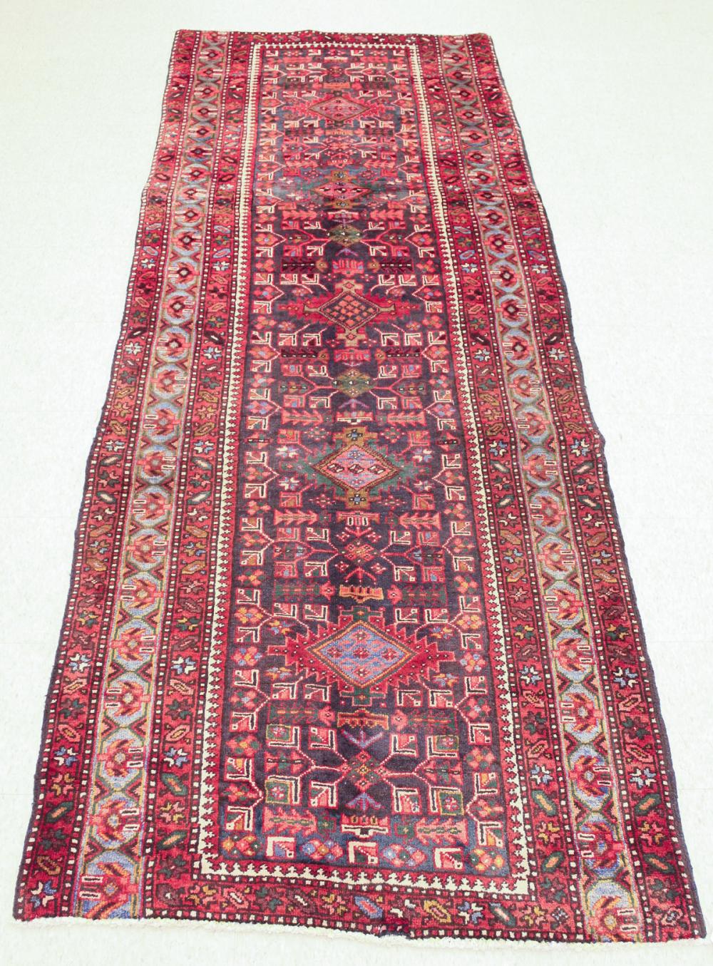 HAND KNOTTED PERSIAN SEMI ANTIQUE 314c8a