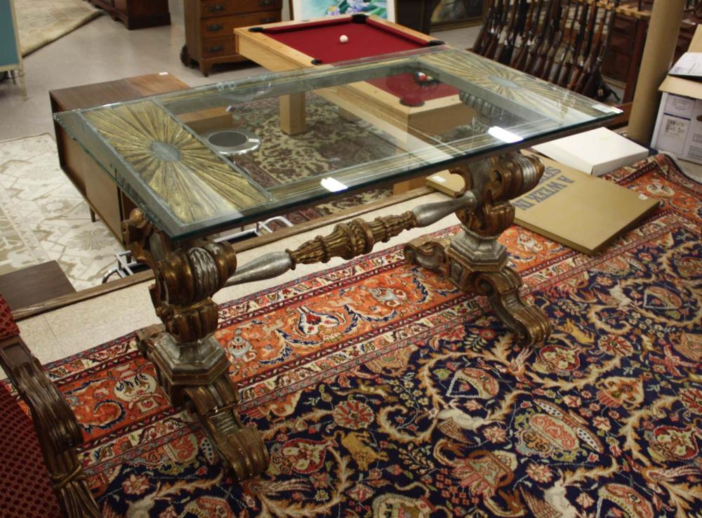 FLORENTINE STYLE GLASS TOP CENTER 314cc6