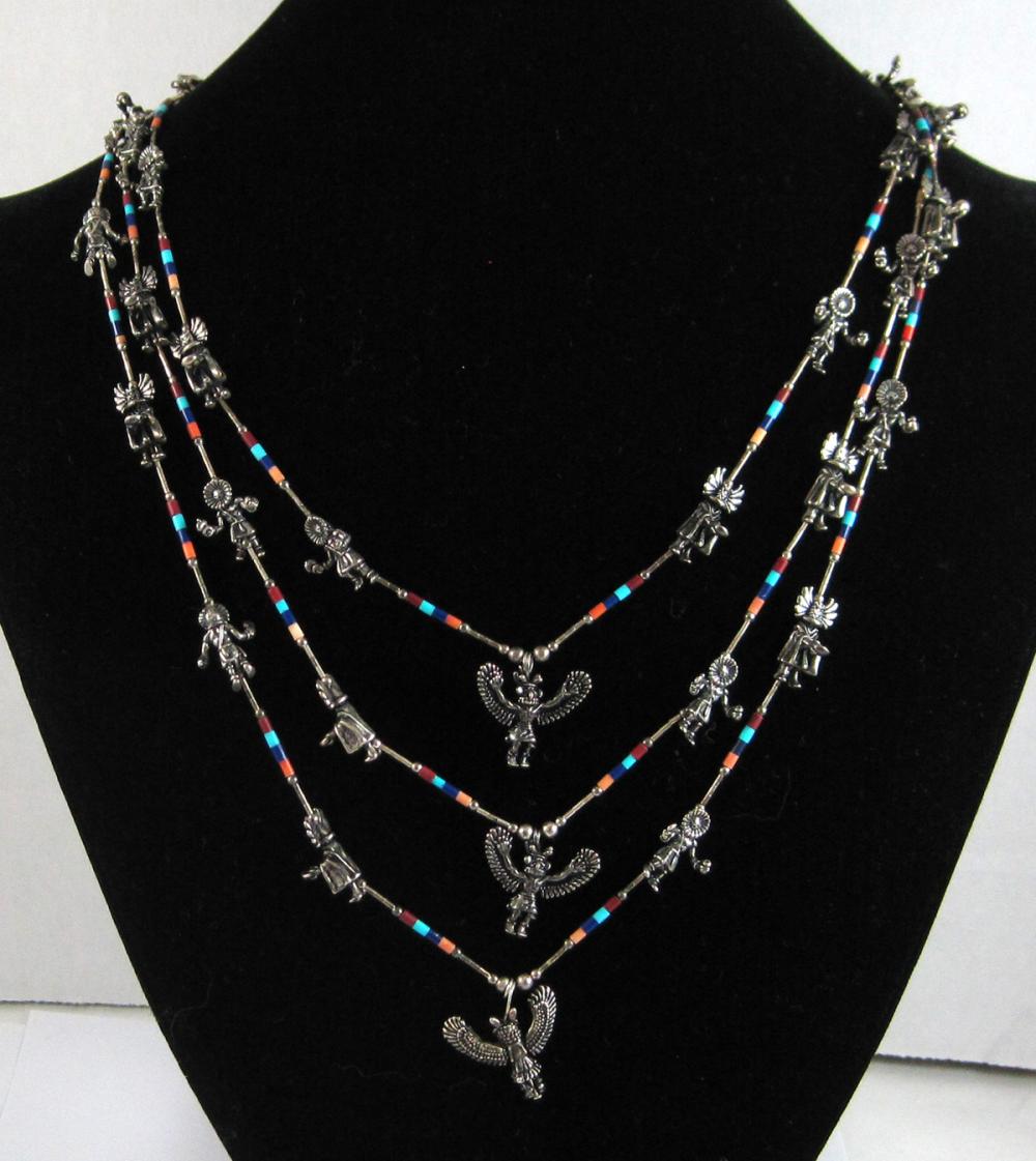 KACHINA TRIPLE STRAND STERLING