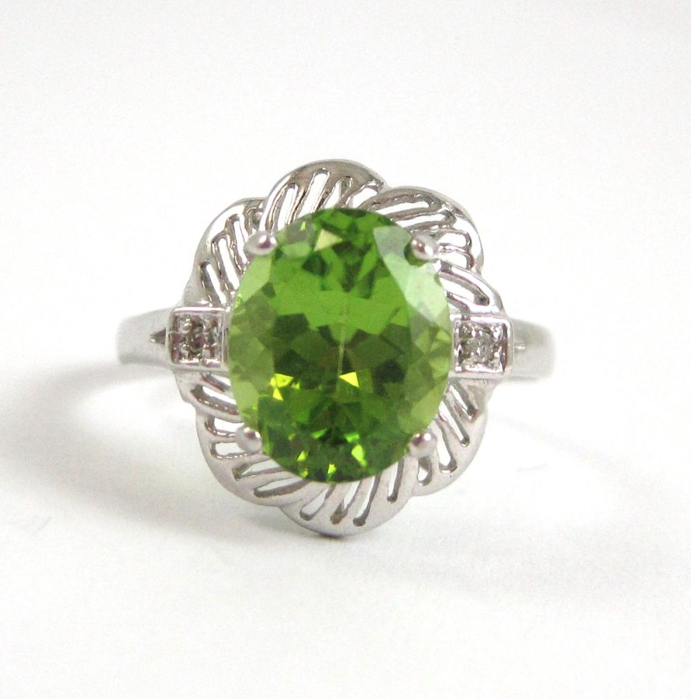 PERIDOT DIAMOND AND FOURTEEN KARAT 314cf0