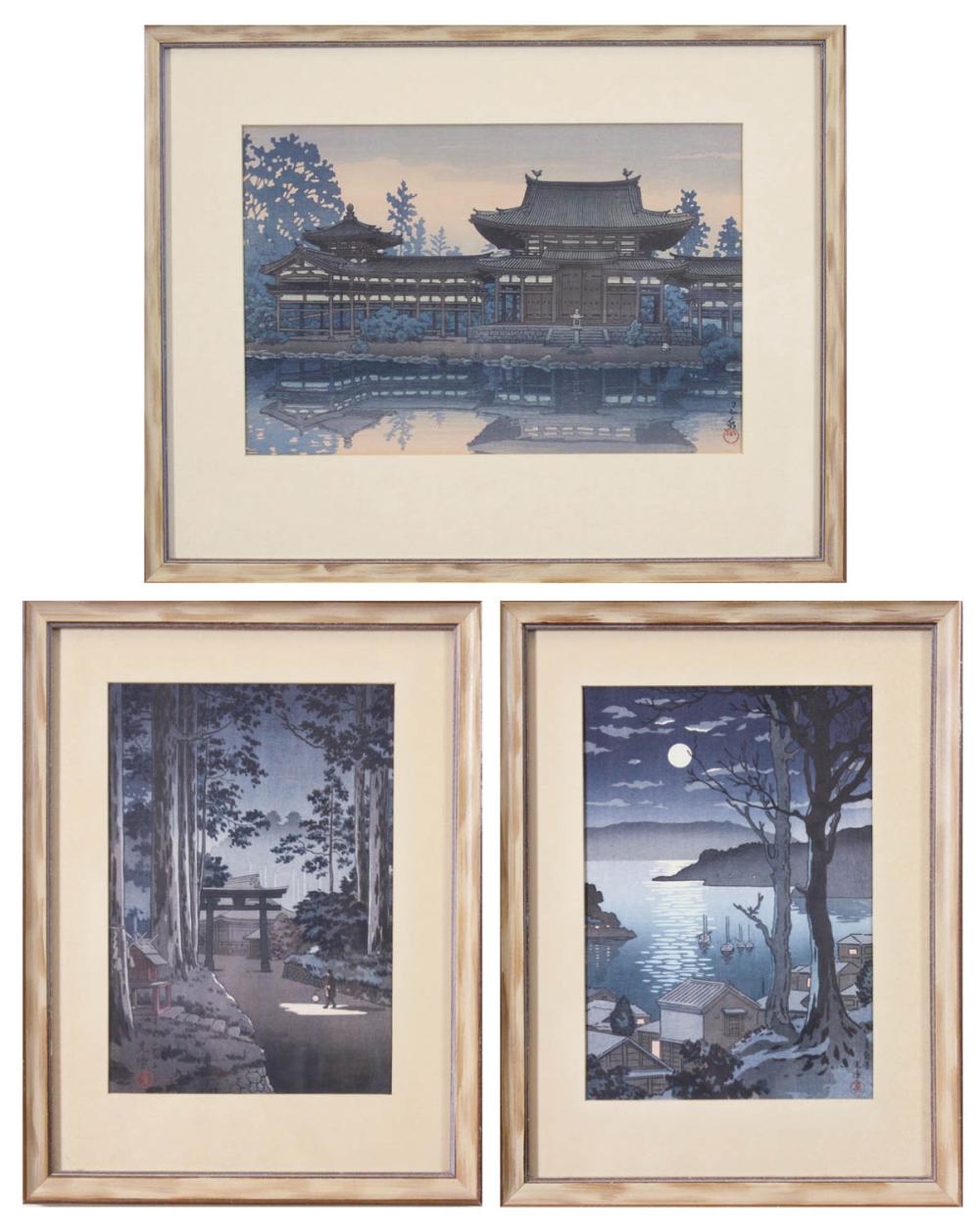 THREE JAPANESE WOODCUTS AFTER 314d09