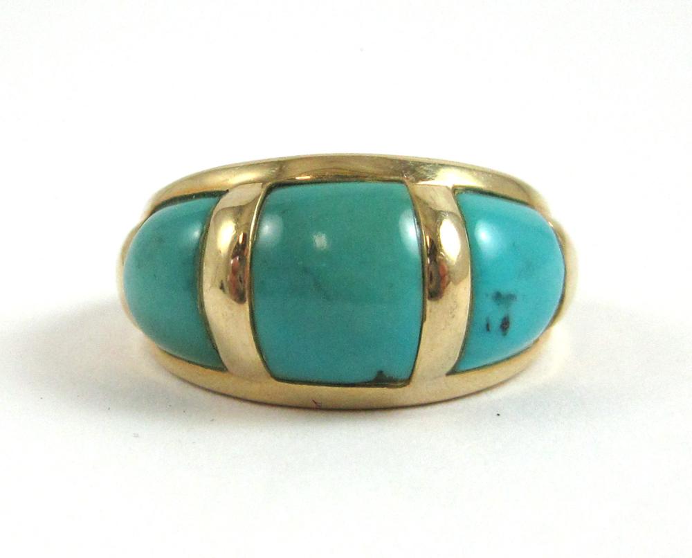 TURQUOISE AND FOURTEEN KARAT GOLD 314d35