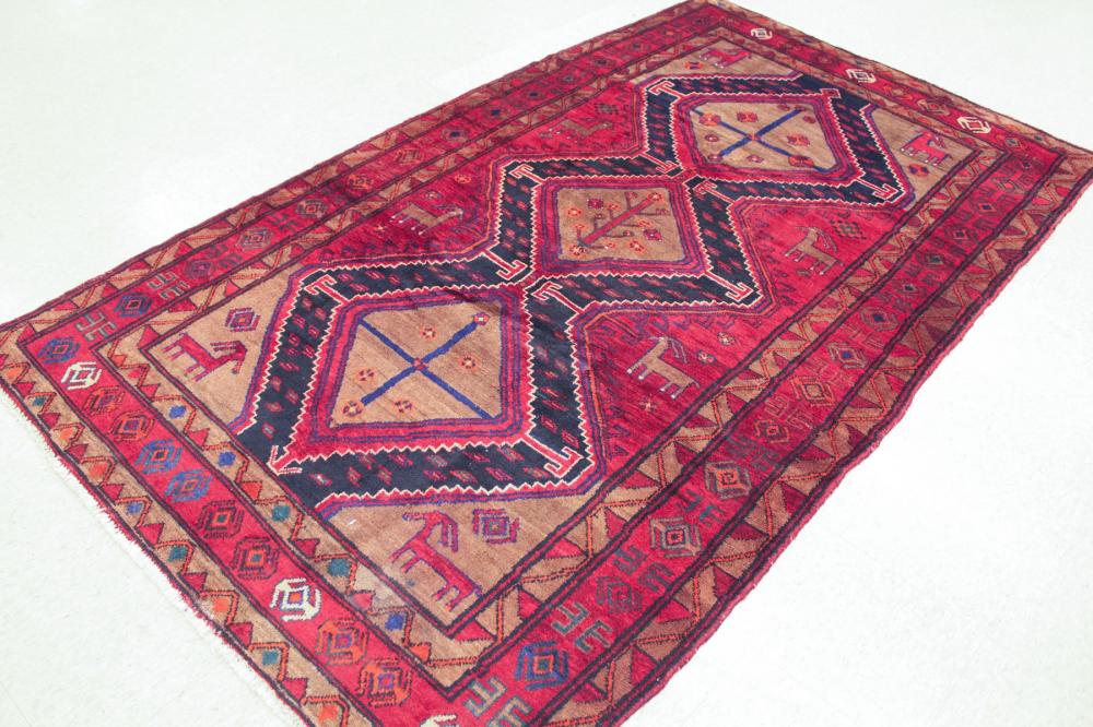 HAND KNOTTED PERSIAN TRIBAL RUG  314d57