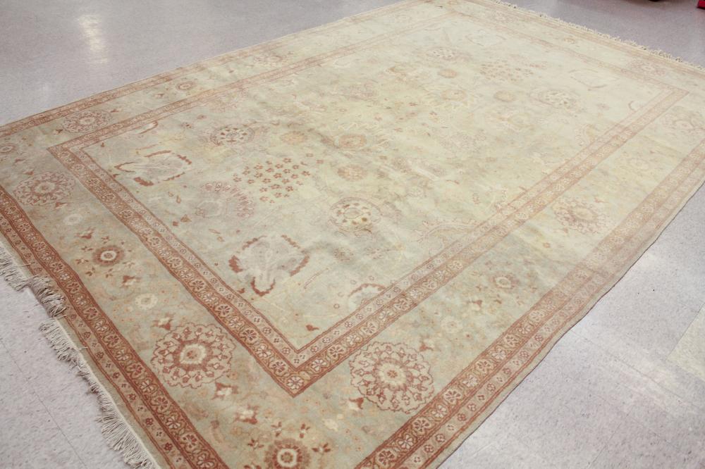 HAND KNOTTED ORIENTAL CARPET INDO OUSHAK  314d63