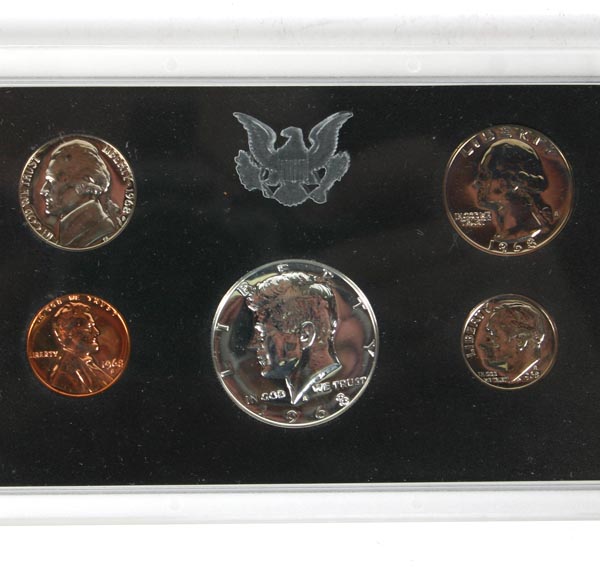 4 US Mint Proof Sets 1968-1971