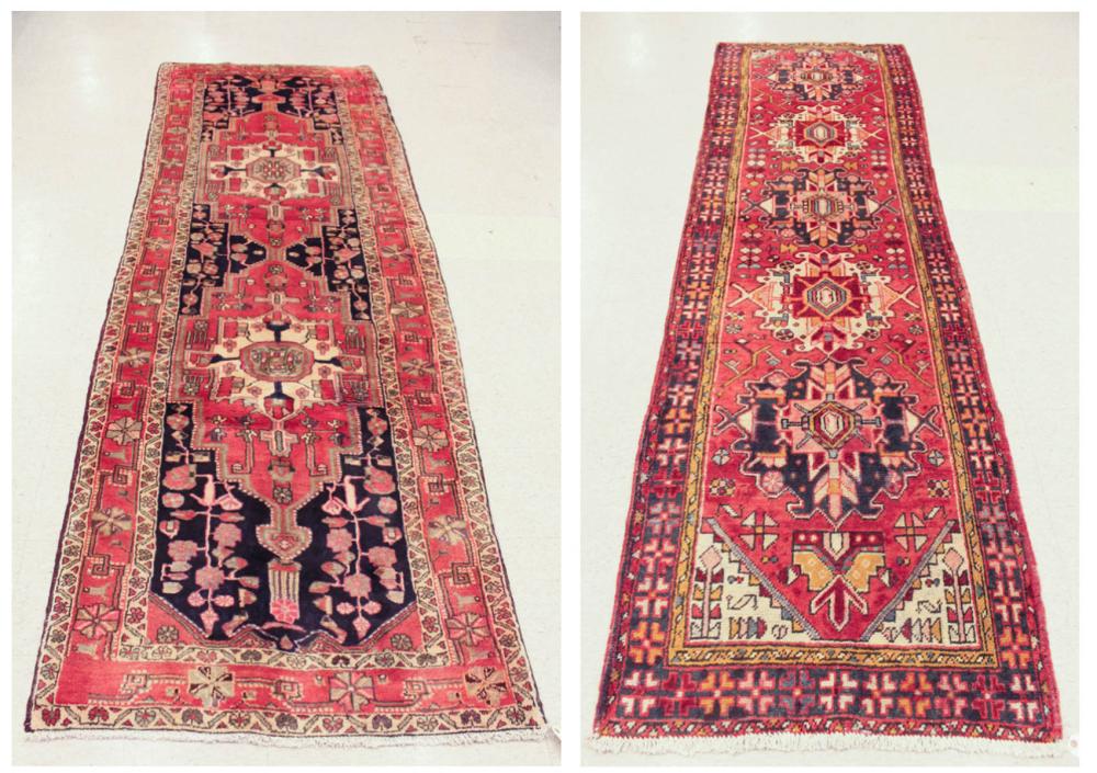 TWO SEMI ANTIQUE PERSIAN RUNNERS  314d90