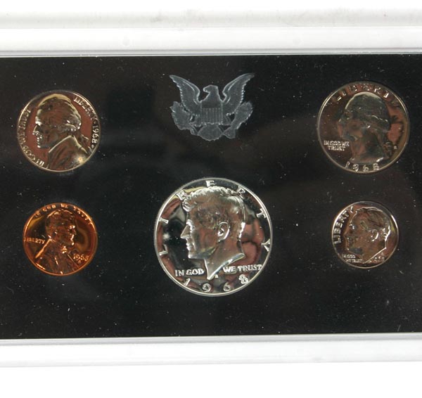 4 US Mint Proof Sets 1968 1976