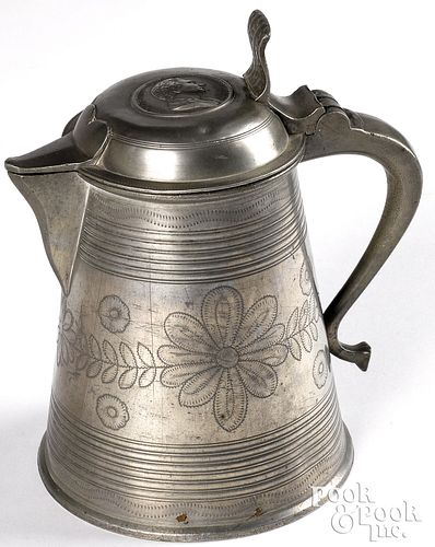 SWEDISH OR NORWEGIAN PEWTER TANKARDSwedish 314e3e