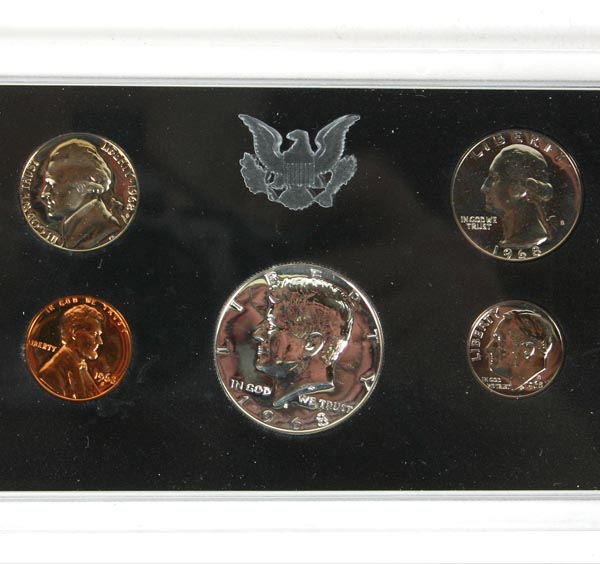 4 US Mint Proof Sets 1968 1976