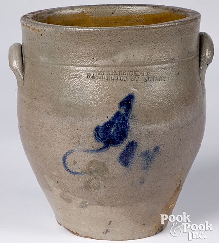 NEW YORK STONEWARE CROCK, 19TH