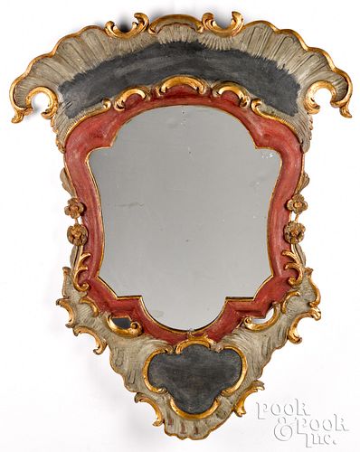 CARVED AND PAINTED CAROUSEL MIRROR  314f2e