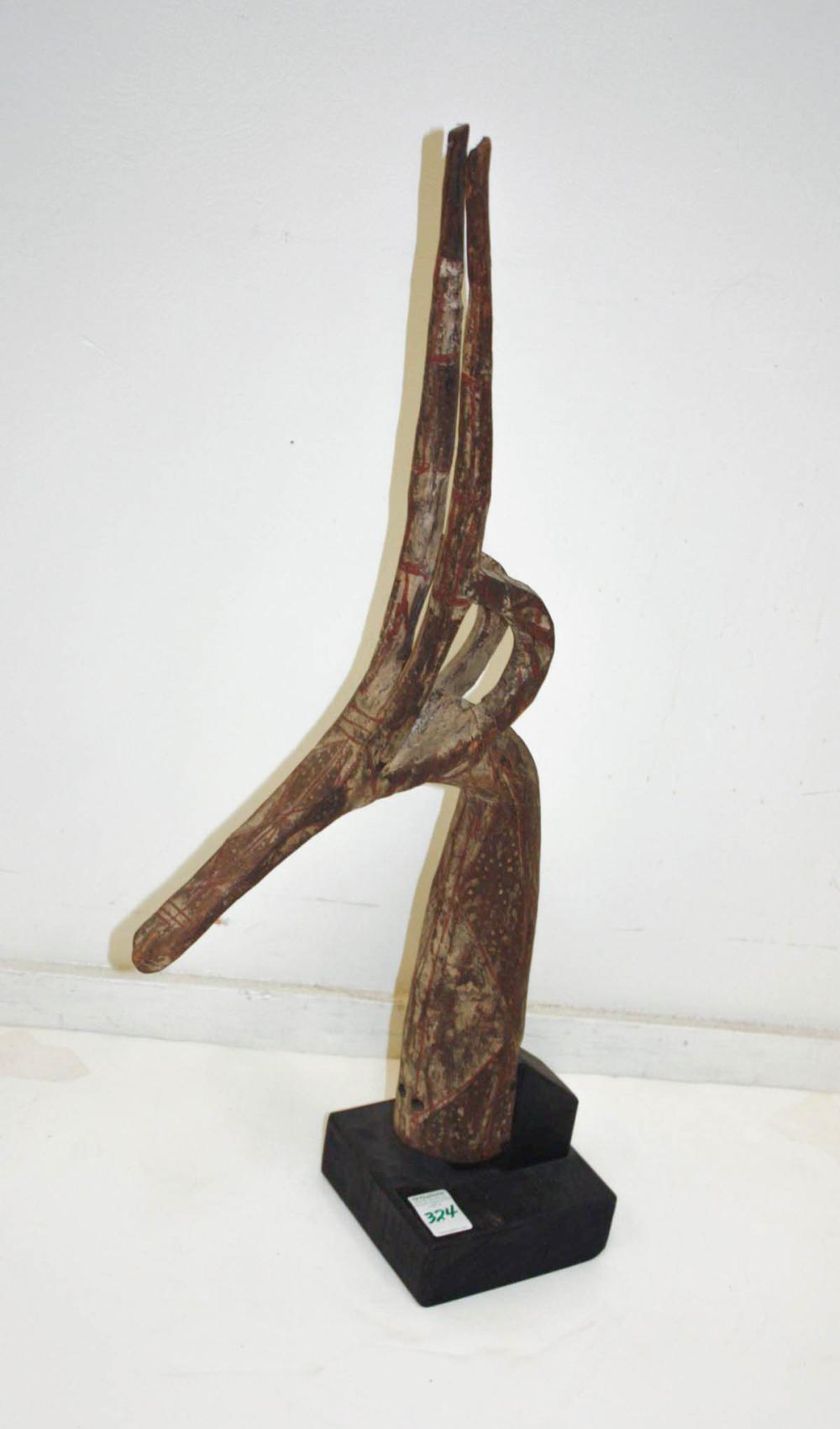 AFRICAN CARVED WOOD ADONE (ANTELOPE)