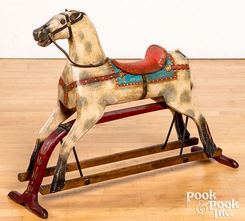 CARVED AND PAINTED HOBBY HORSE  314f3b