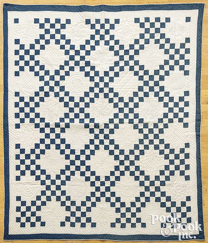 TWO PATCHWORK QUILTS, 20TH C.Two