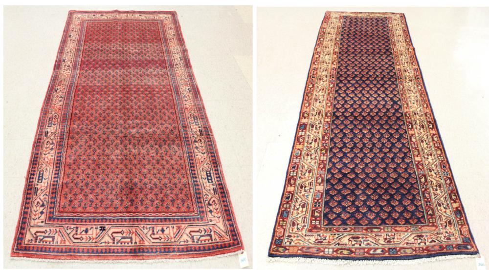 TWO HAND KNOTTED PERSIAN MIR SERABEND