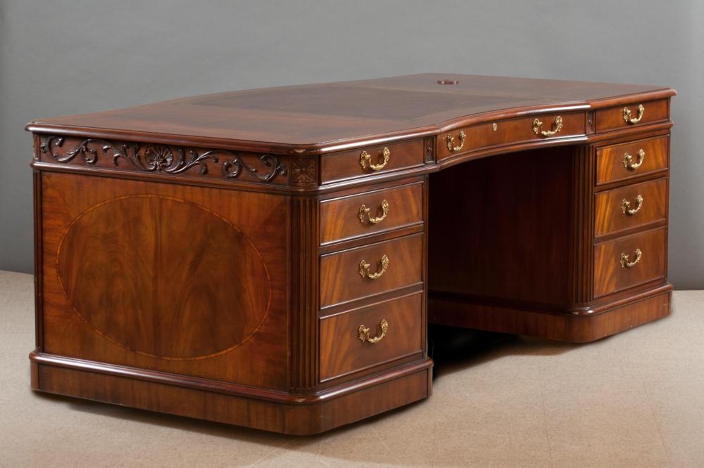 LARGE DOUBLE PEDESTAL MAHOGANY 314fd5