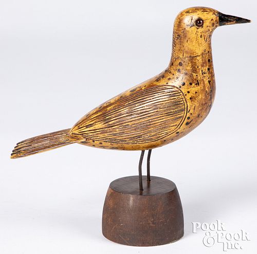 CARVED AND PAINTED BIRD 20TH C  314fe9