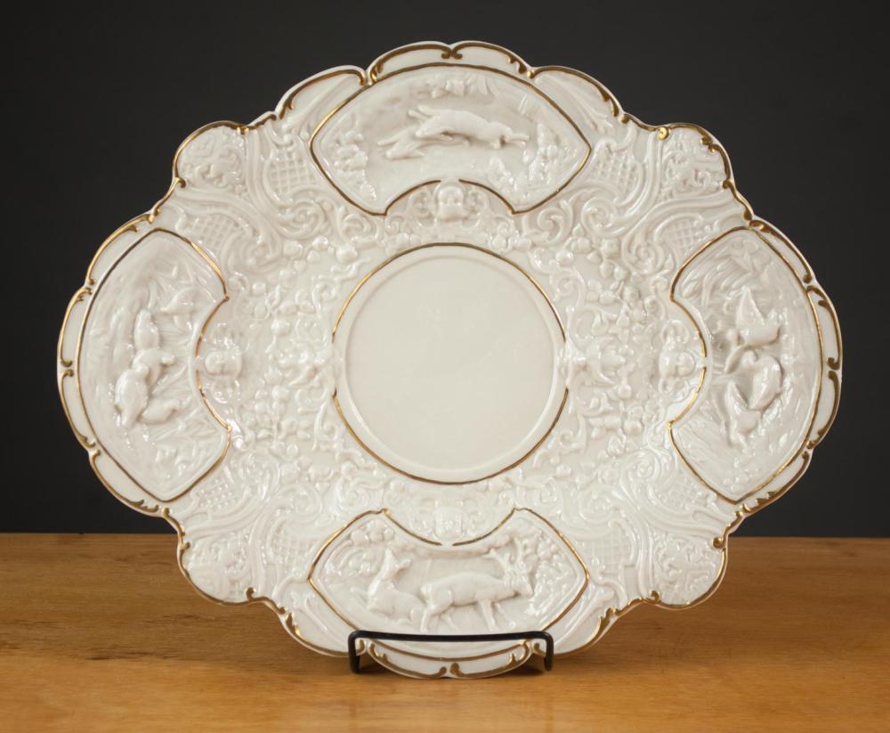 BELLEEK PARIAN PORCELAIN "HUNTER'S