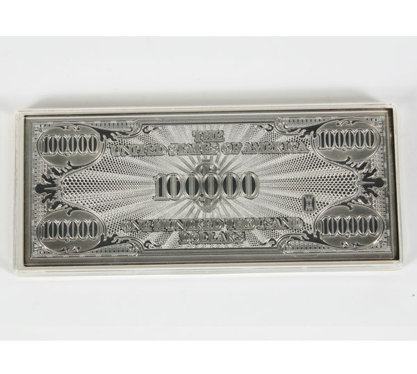 4 Oz. Silver Hundred Thousand Dollar