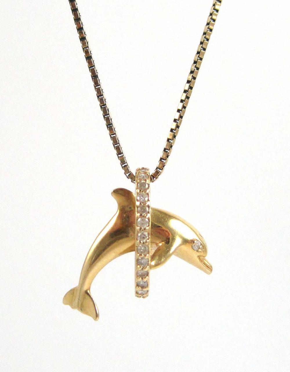 WYLAND FOURTEEN KARAT GOLD PENDANT 3150e1