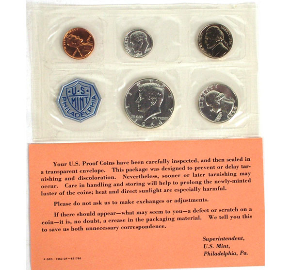 Five 1964 Proof Sets First Kennedy 4ee80