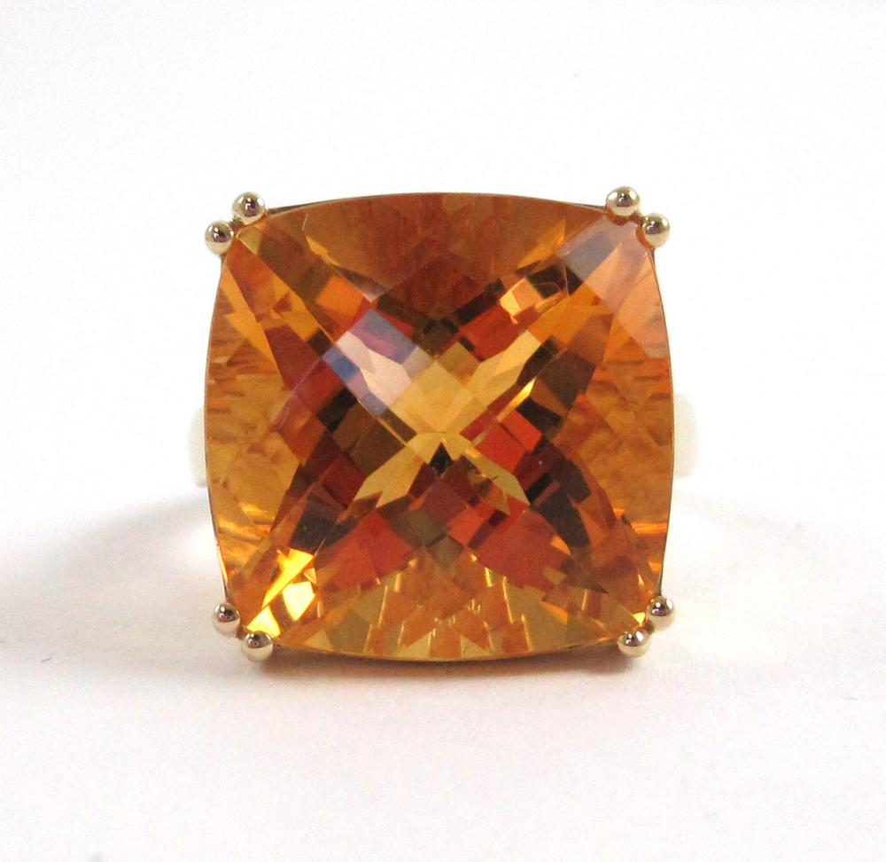 CITRINE AND FOURTEEN KARAT GOLD 31514b