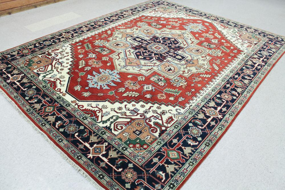 HAND KNOTTED ORIENTAL WOOL CARPET,