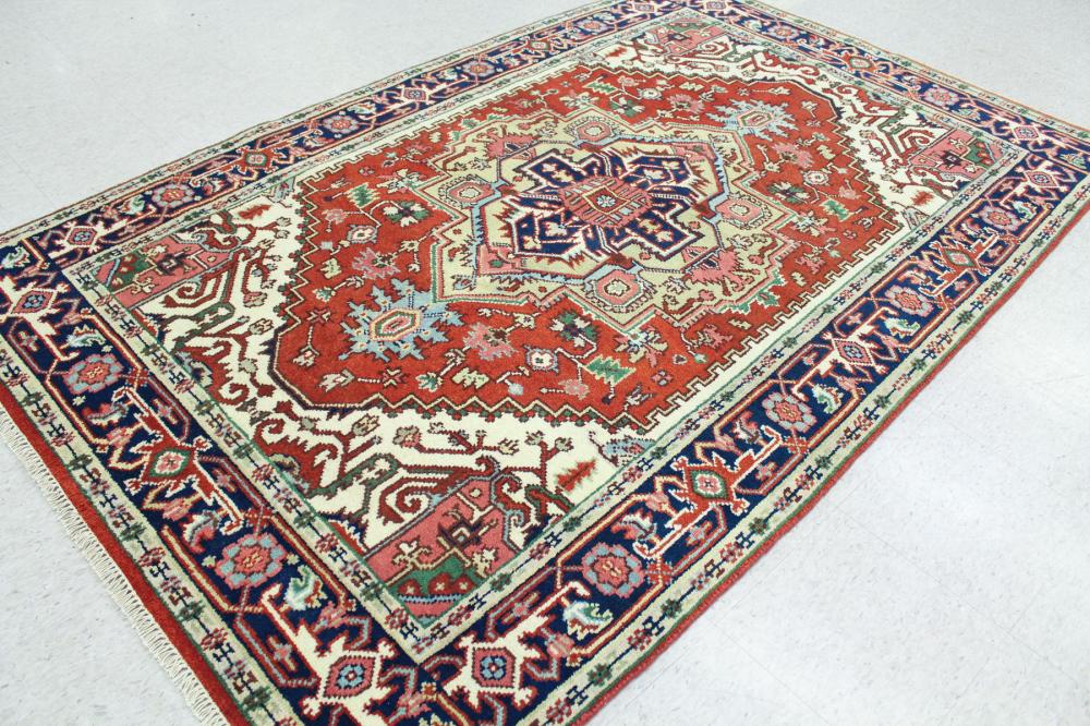 HAND KNOTTED ORIENTAL WOOL CARPET,