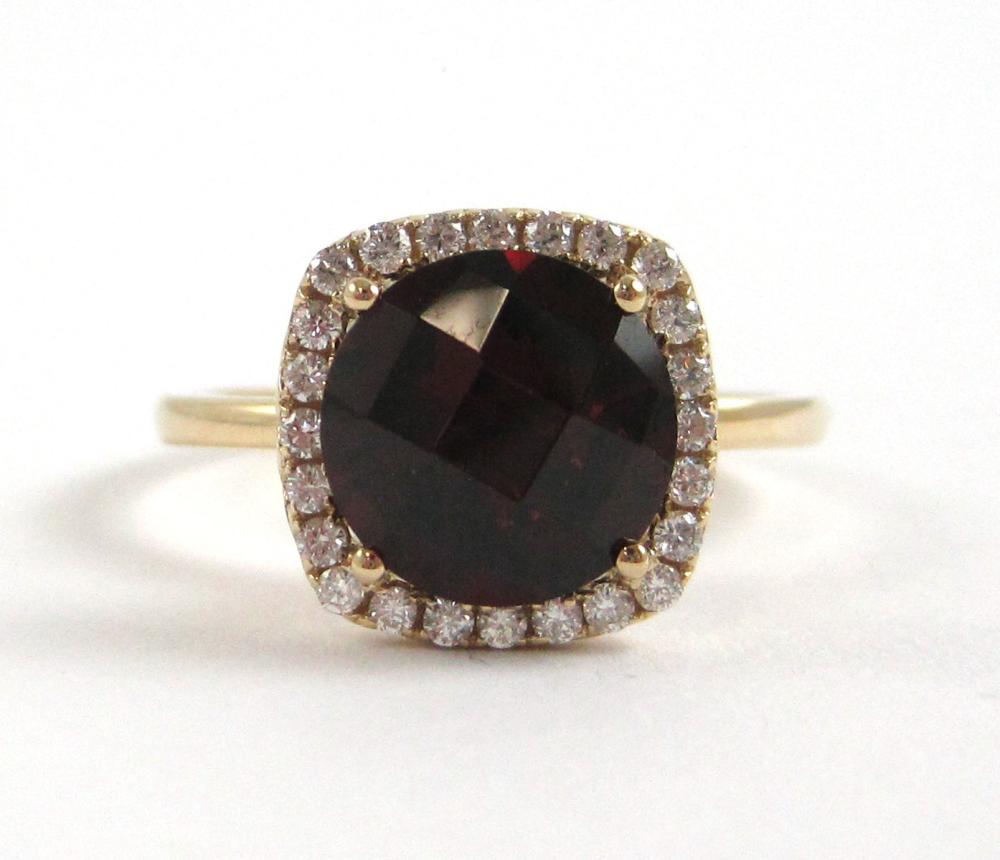 GARNET DIAMOND AND FOURTEEN KARAT 31517d