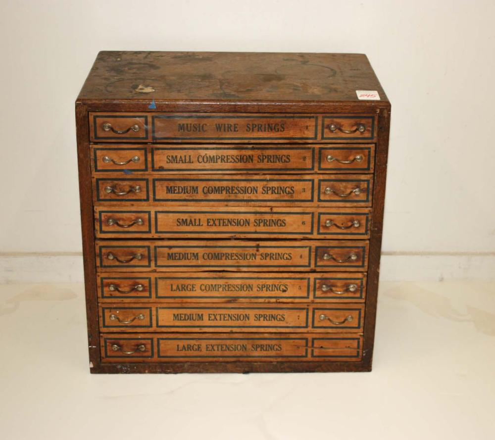 SMALL EIGHT DRAWER HARDWARE CHEST  31519f