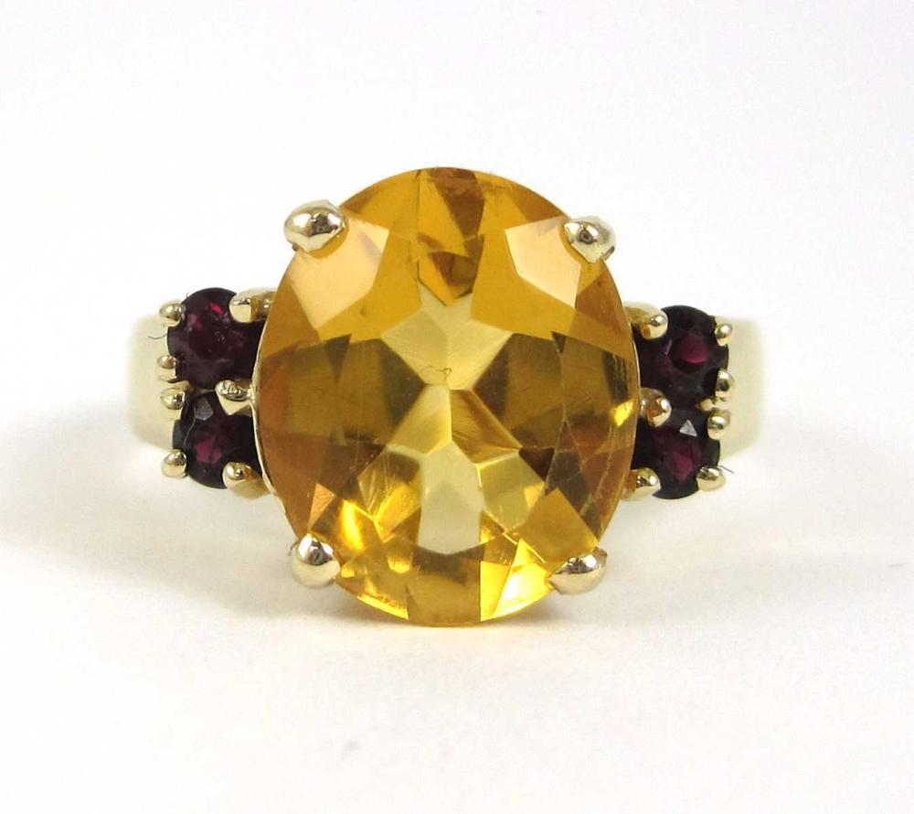 CITRINE GARNET AND FOURTEEN KARAT 3151be