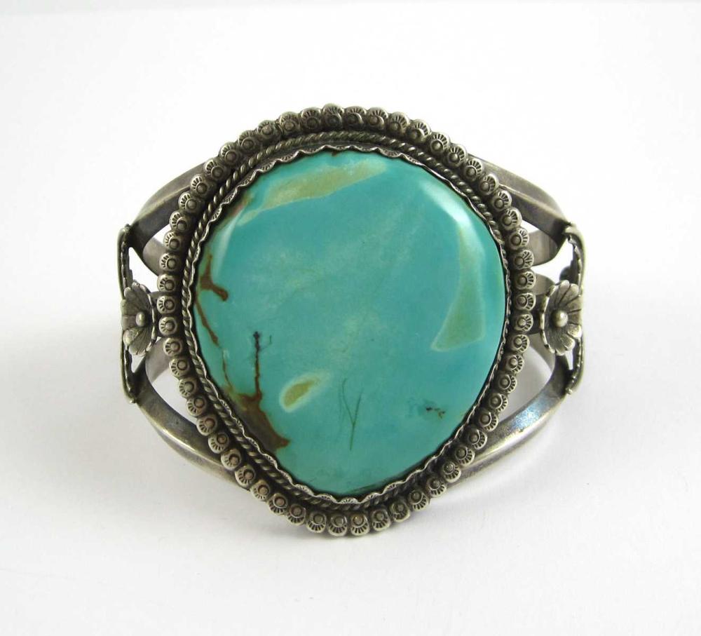 NATIVE AMERICAN TURQUOISE AND SILVER 3151c9