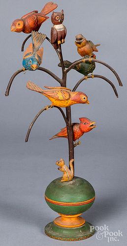 PAUL TYSON CARVED AND PAINTED BIRD