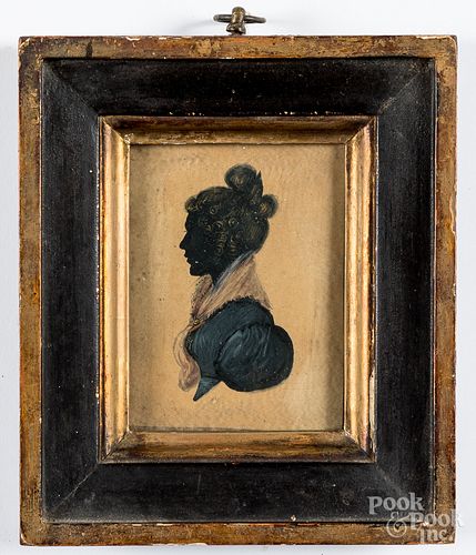 MINIATURE WATERCOLOR PORTRAIT OF 31521d