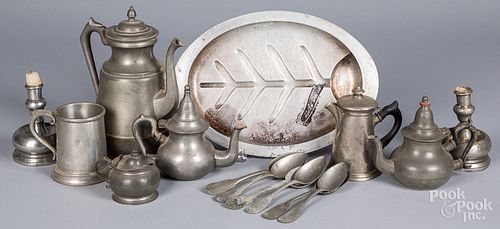 PEWTER TABLEWARES, 19TH/20TH C.Pewter