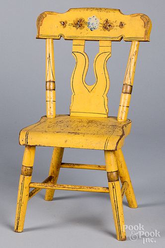PENNSYLVANIA PAINTED CHILD'S CHAIR,