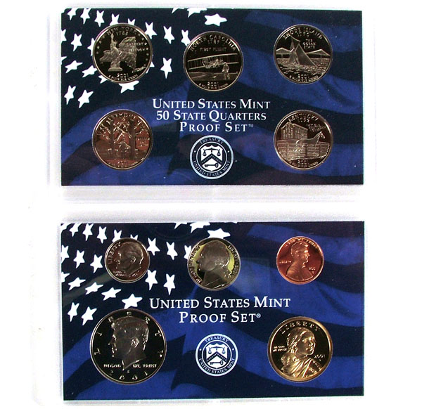 Two 2001 Proof Sets 10 Piece
