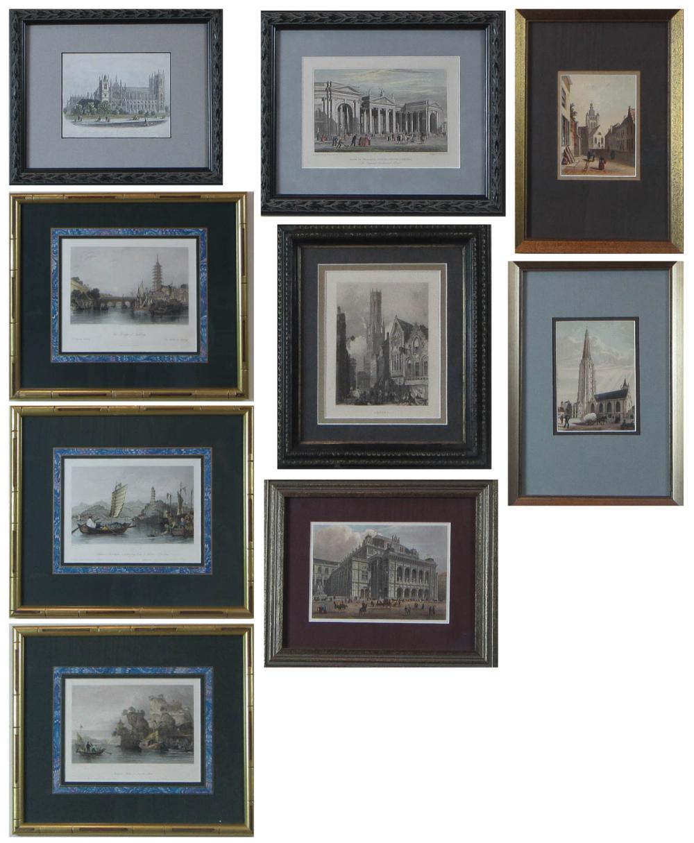 COLLECTION OF THIRTEEN ARCHITECTURAL 315280