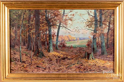 FRANK BARNEY OIL ON CANVAS LANDSCAPEFrank 3152f1