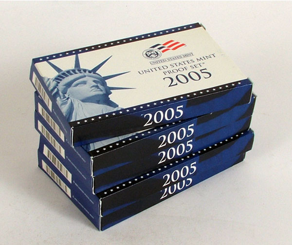 Five 2005 US Mint Proof Sets 11