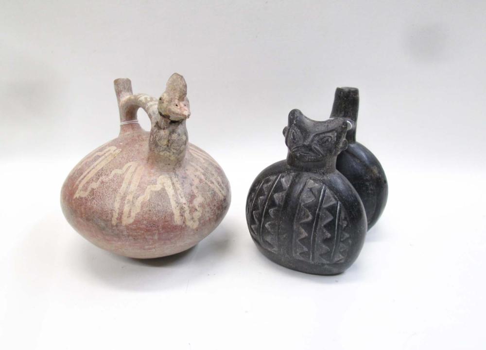 TWO PRE COLUMBIAN STYLE POTTERY