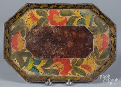 PAINTED TOLEWARE TRAY, EARLY 19TH