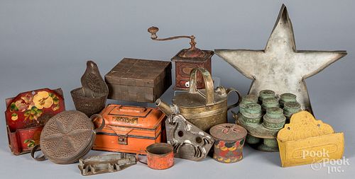 GROUP OF MISCELLANEOUS TIN 19TH 31543b